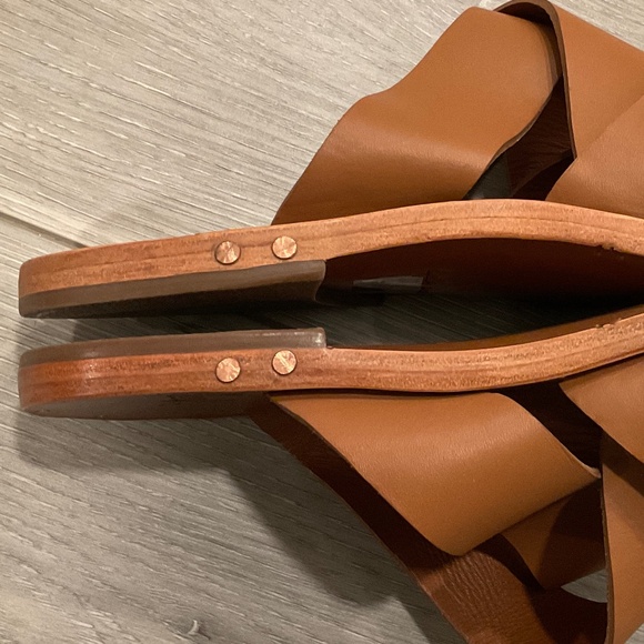 BEEK Weaver Leather Slide Sandal Brown Size 11 - Picture 5 of 7